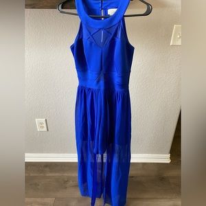 Royal Blue Romper Dress
